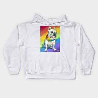 Bruley the Frenchie by Robert Phelps Kids Hoodie